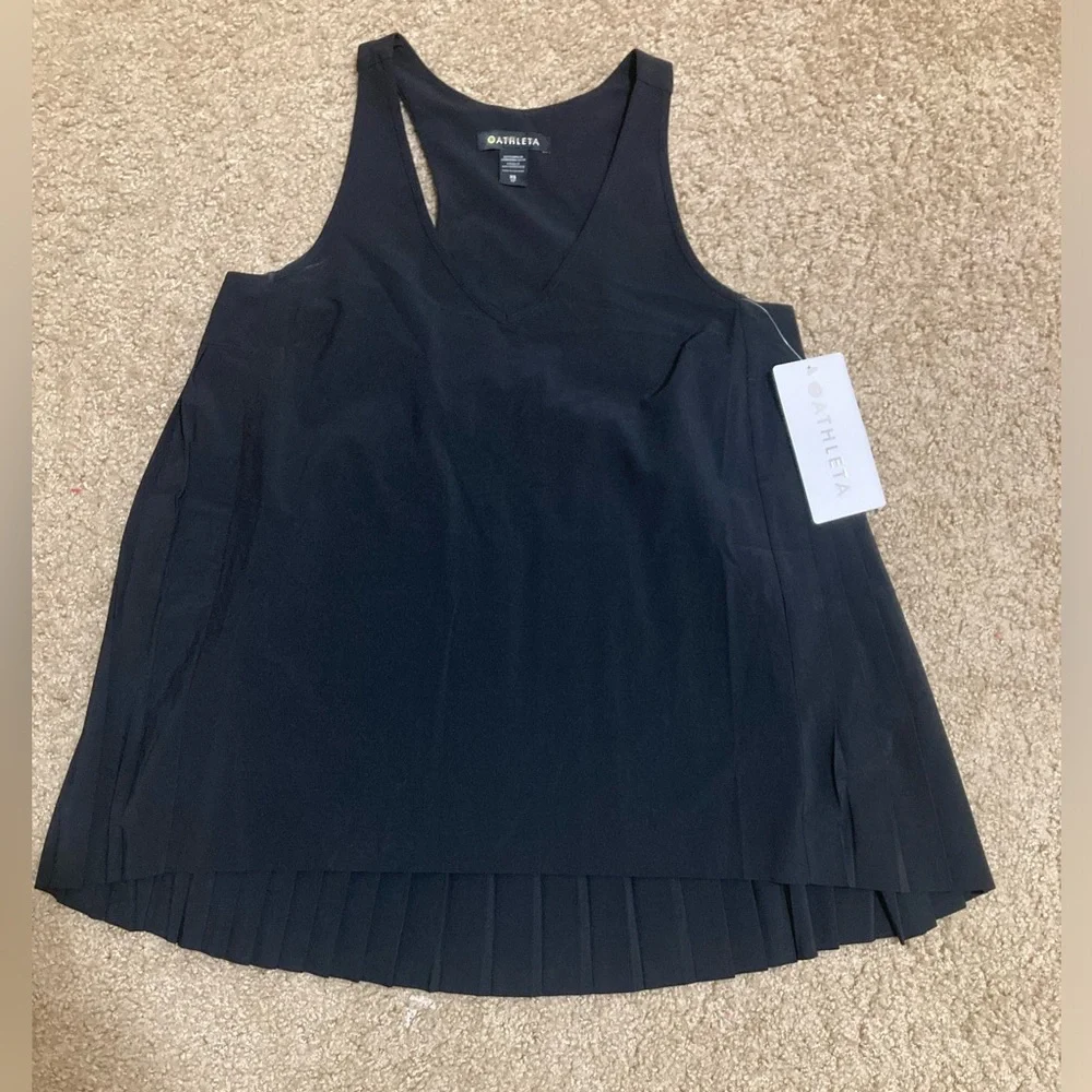ATHLETA SWING FORWARD PLEATED TANK - Picture 3 of 9
